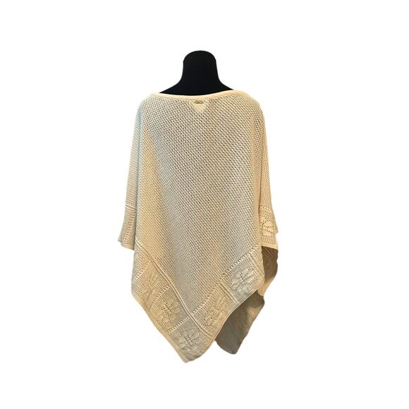 St. John by Marie beige off white knit poncho sweater One Size - Picture 14 of 15